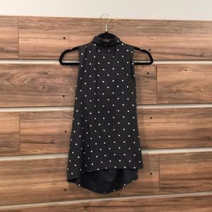 LOFT Ruffle Neck Tank
